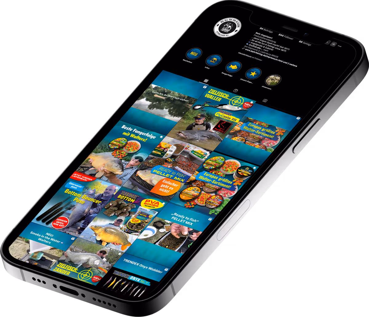 iPhone Mockup - Behr Angelsport Social Media.